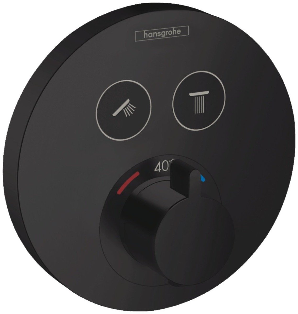 Baterie dus termostatata Hansgrohe Shower Select S cu montaj incastrat si 2 iesiri