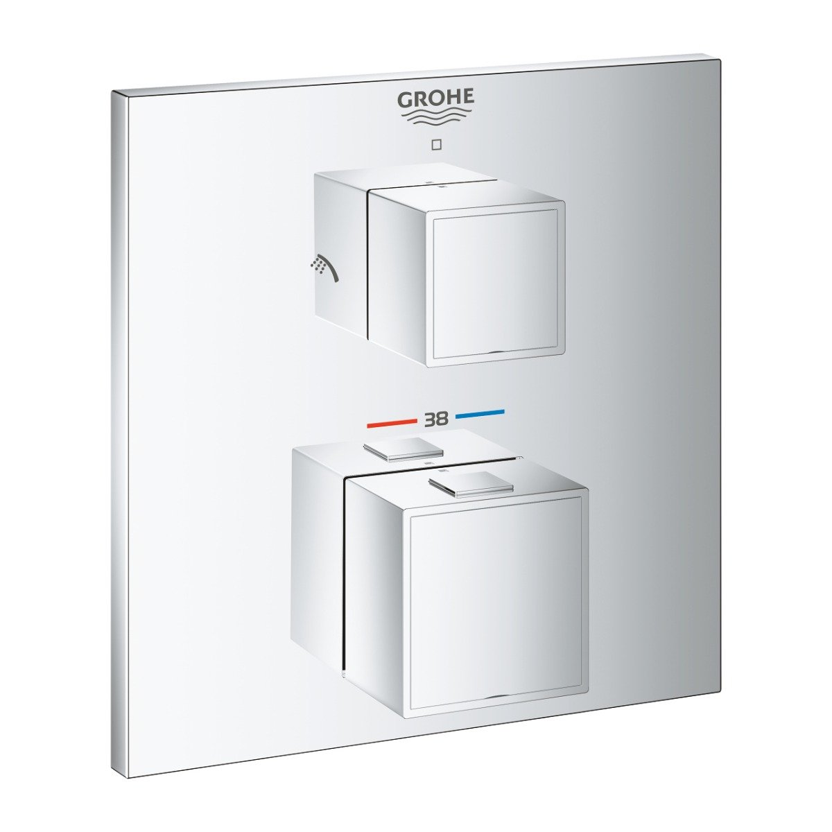 Baterie dus termostatata Grohe Grohtherm Cube