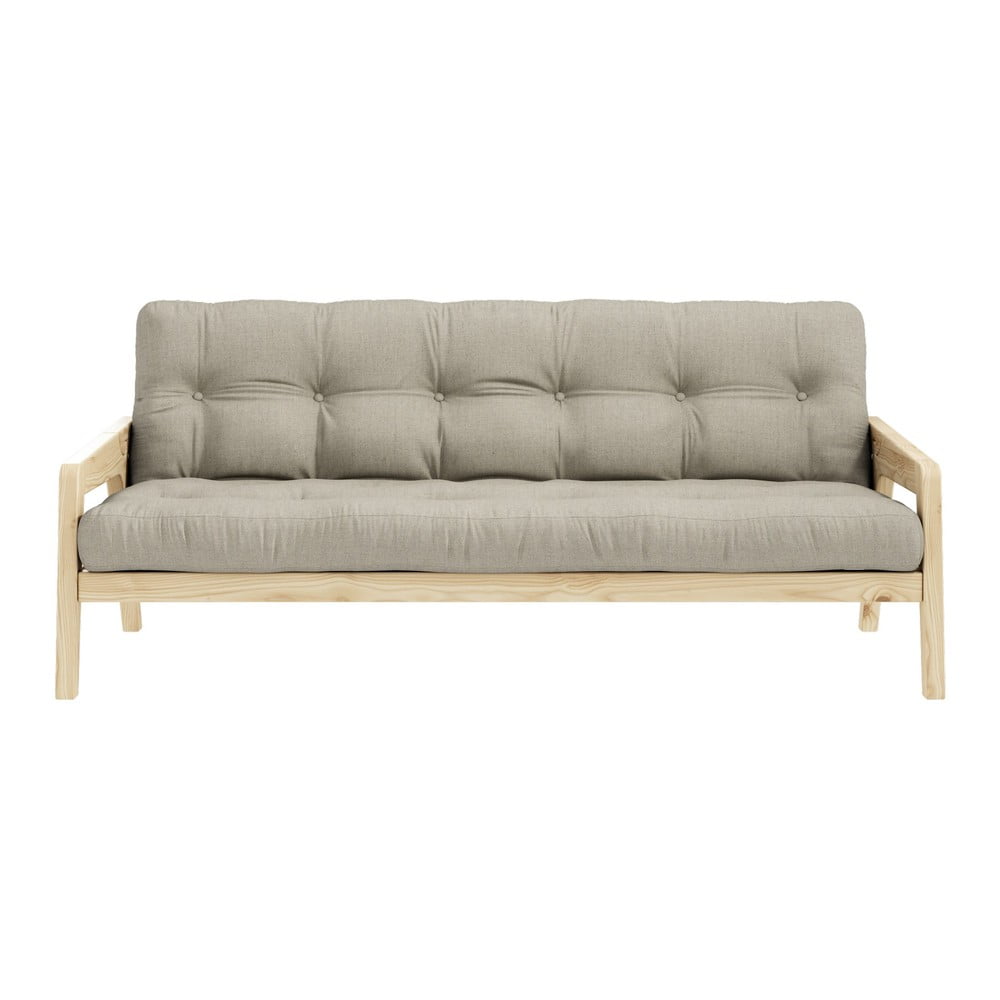 Canapea extensibilă bej 204 cm Grab - Karup Design