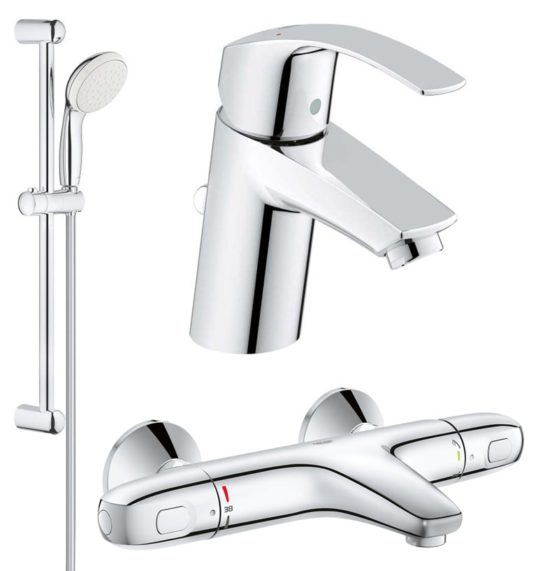 Set complet baterii baie cada termostat Grohe Grohtherm 1000 (33265002