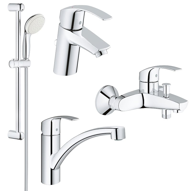 Set complet baterii baie si bucatarie Grohe Eurosmart New-(33265002