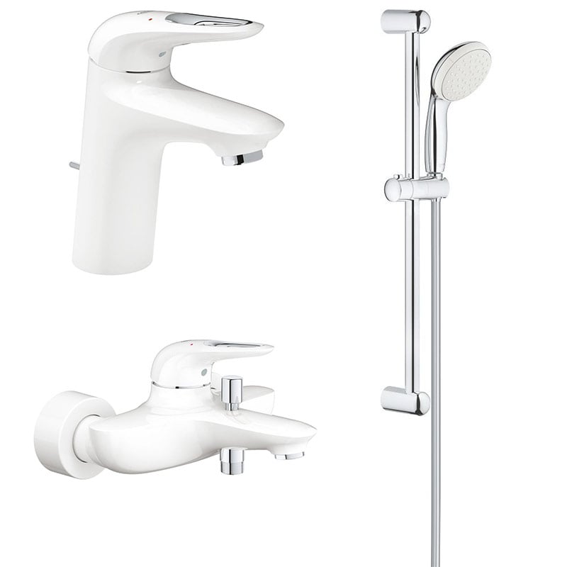 Pachet 3 in 1 baterii baie Grohe Eurostyle